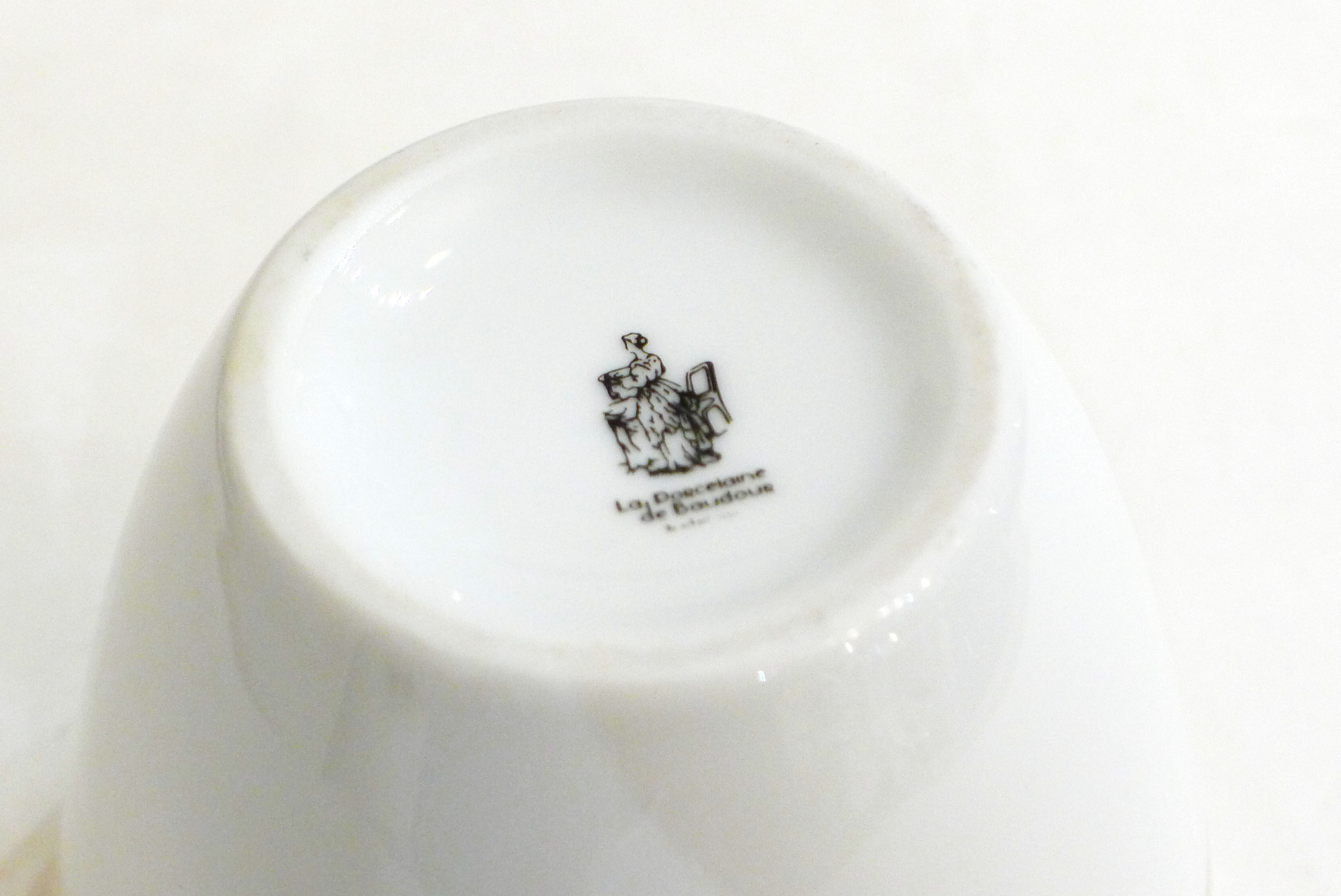 Baudour porcelain sugar bowl