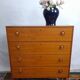 Commode vintage scandinave en teck, années 1970