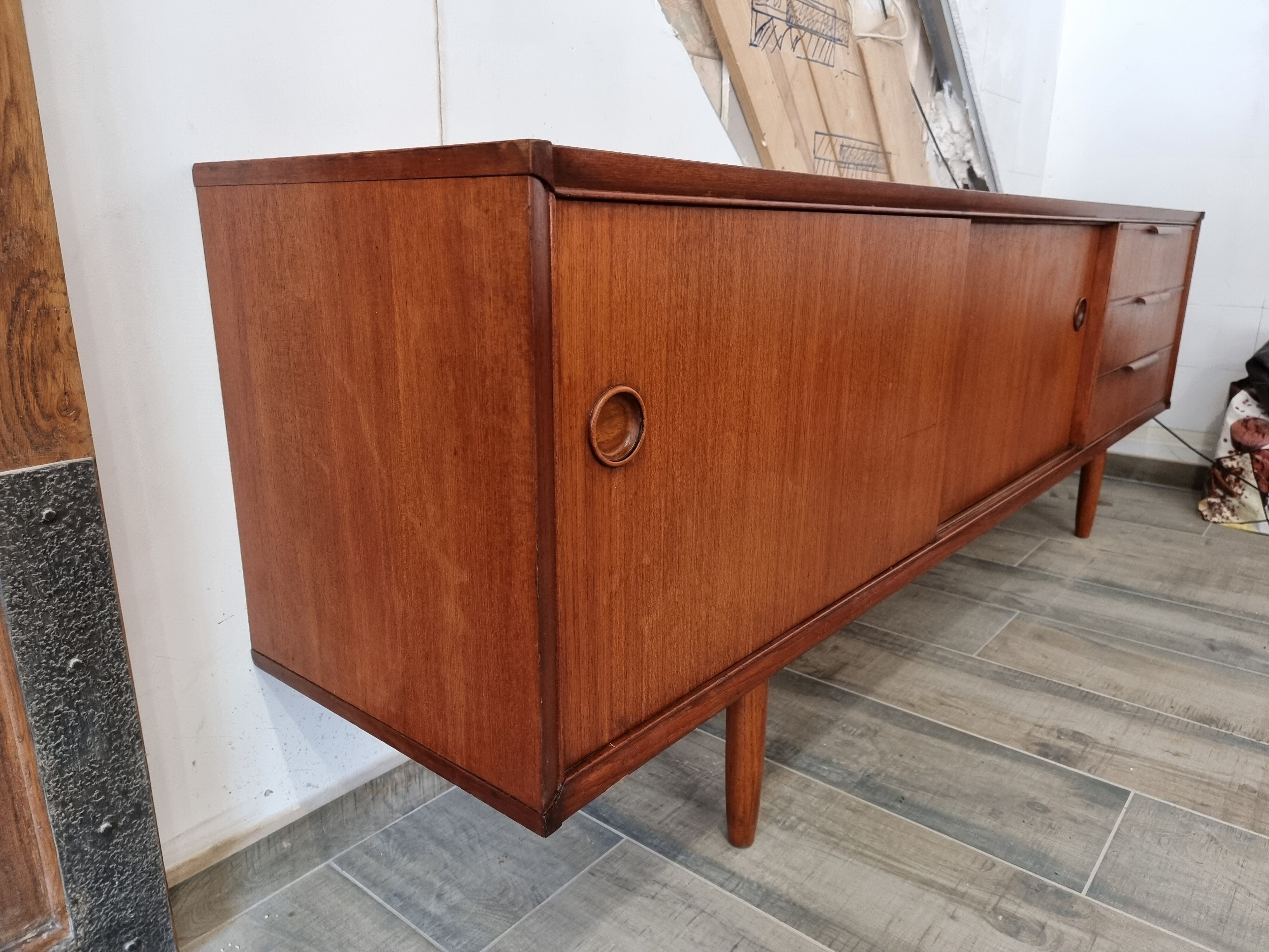 Vintage teak row 60 year