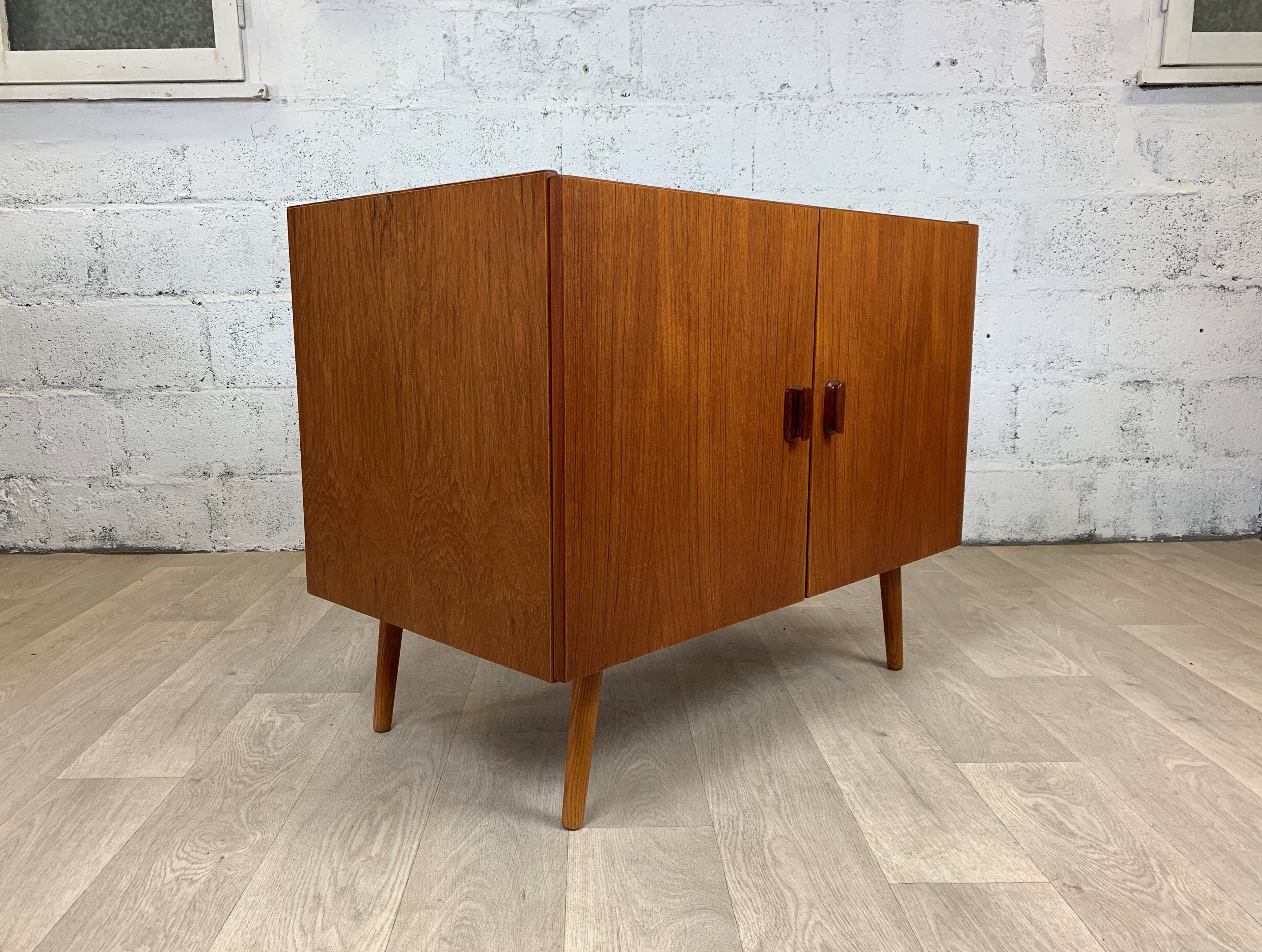 Scandinavian teak buffet with drawers, 60s