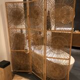 Vintage rattan screen