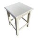 White square wooden stool