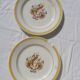 Set de 5 assiettes oiseau Boch la Louvière