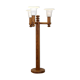 Turned solid pine floor lamp by Uno Kristiansson for Luxus Sweden, 1970s