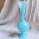 Soliflore vase in light blue opalin glass