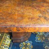 Art deco period table in walnut bramble