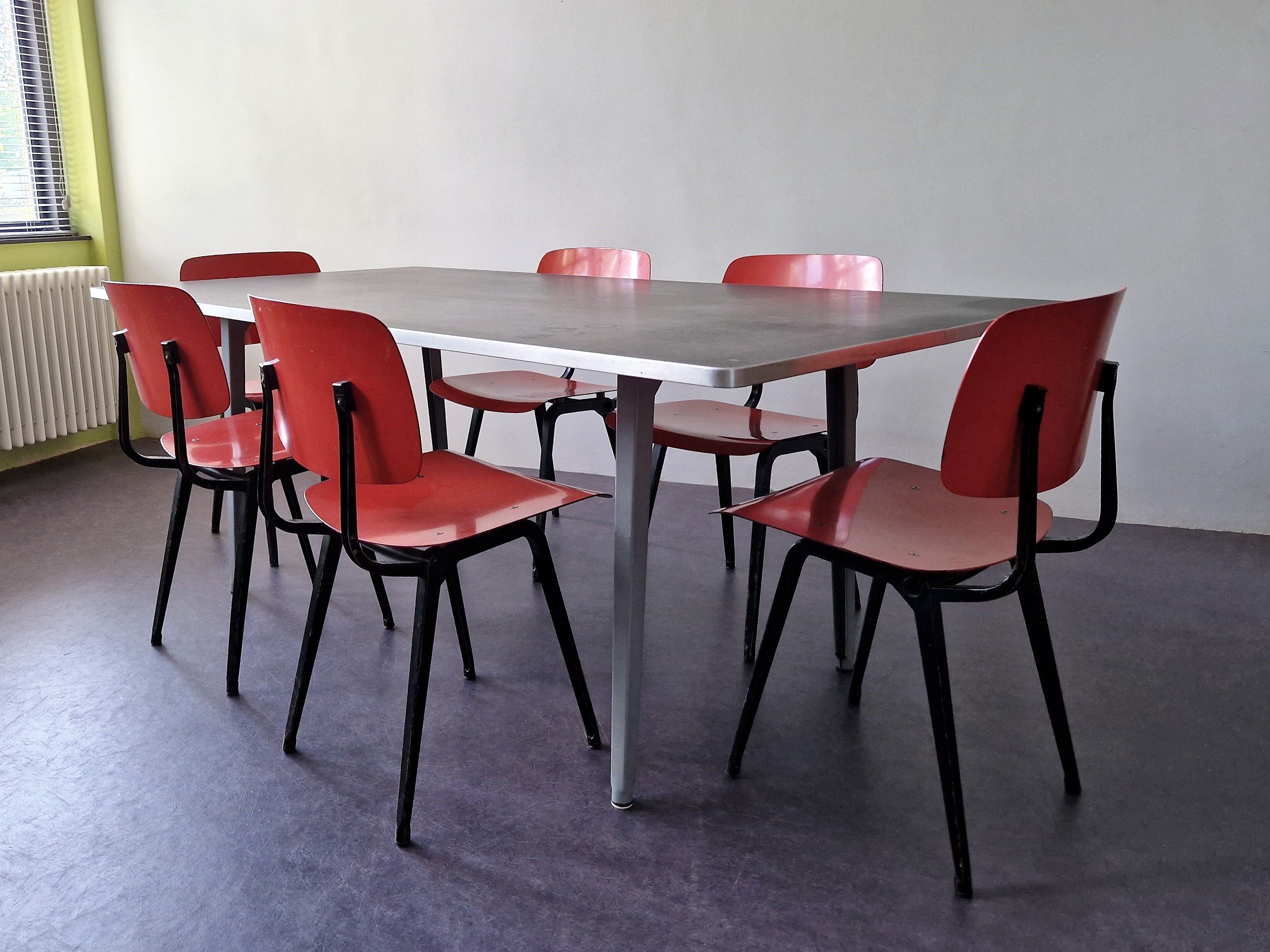 6 Revolt chairs by Friso Kramer for Ahrend De Cirkel, the Netherlands, 1956