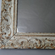 Old frame patinated stucco wood 58x50 foliage 41x33 or 34 cm + glass SB183