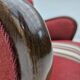 1960s, Danish armchair by Alfred Christensen, red furniture wool fabric.