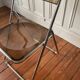 Plexiglass folding chair
