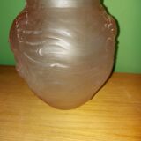 Art Deco moulded glass vase