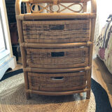 Commode en rotin