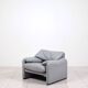 „Maralunga“ leather lounge chair by Vico Magistretti for Cassina, Italy