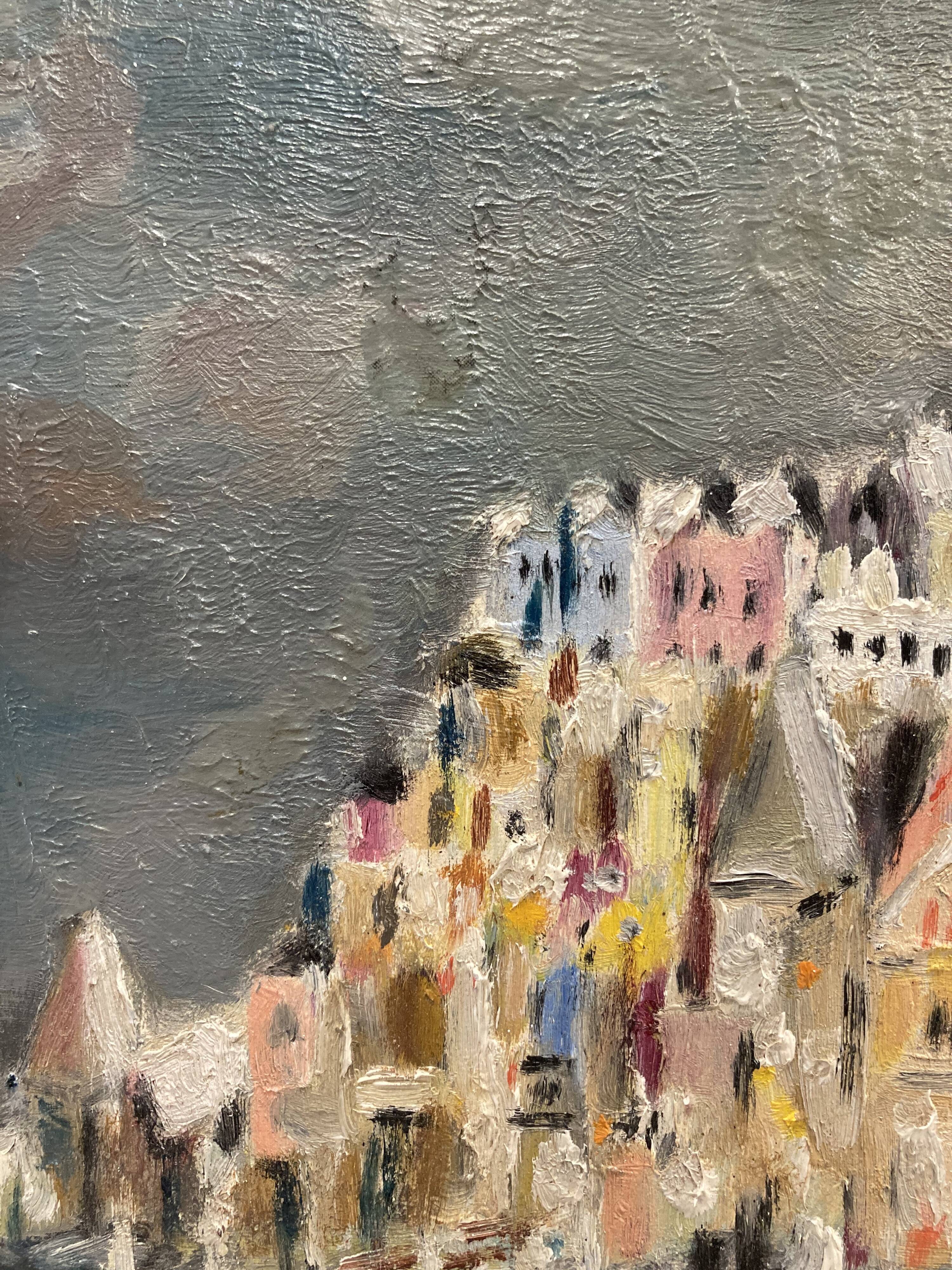 Huile sur panneau vintage