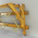 Vintage wooden coat rack