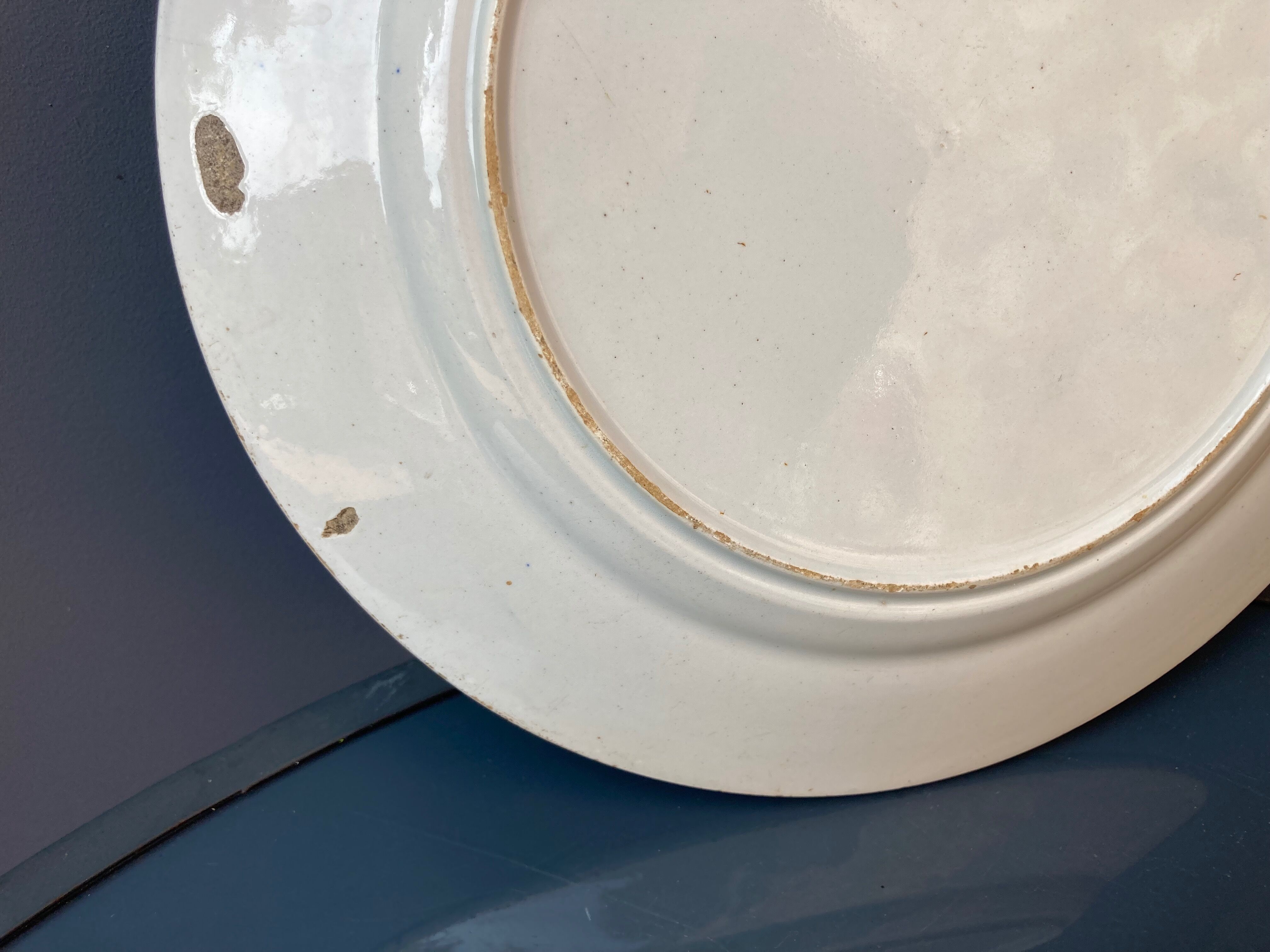 Plate old porcelain deco