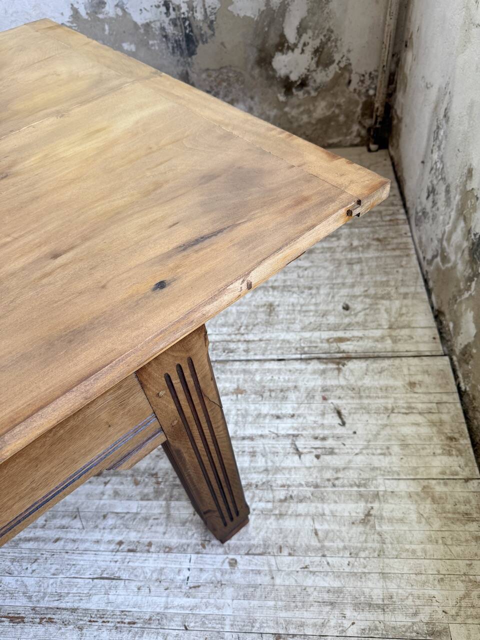 Country farmhouse table in solid beech and oak 2.5m XL