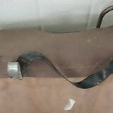 Pair of brown vinyl two-wheel saddlebags