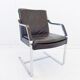 Fauteuil en cuir noir Knoll Art Collection par Rudolf B. Glatzel