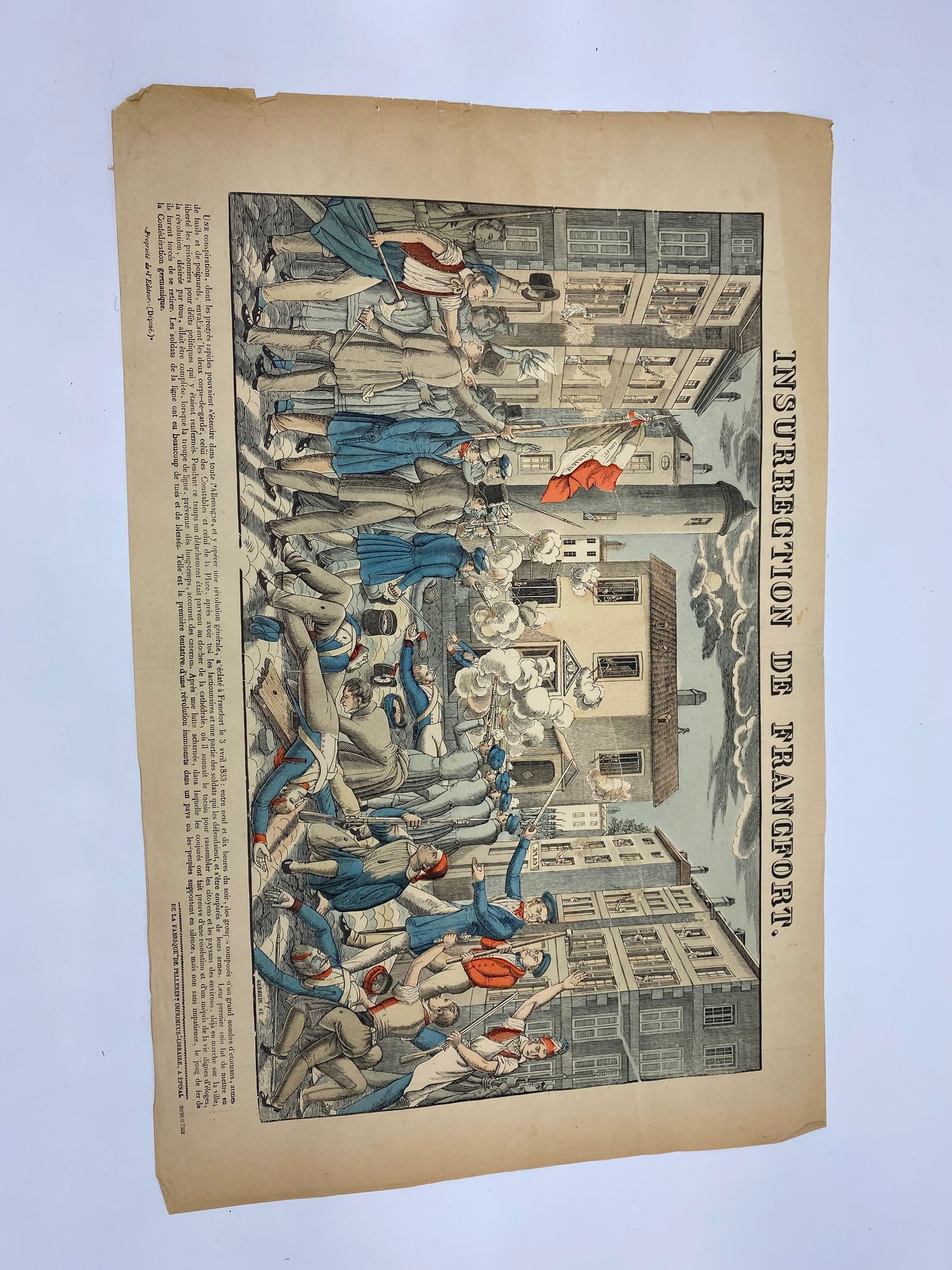 Image d'épinal 'Insurrection de Francfort'