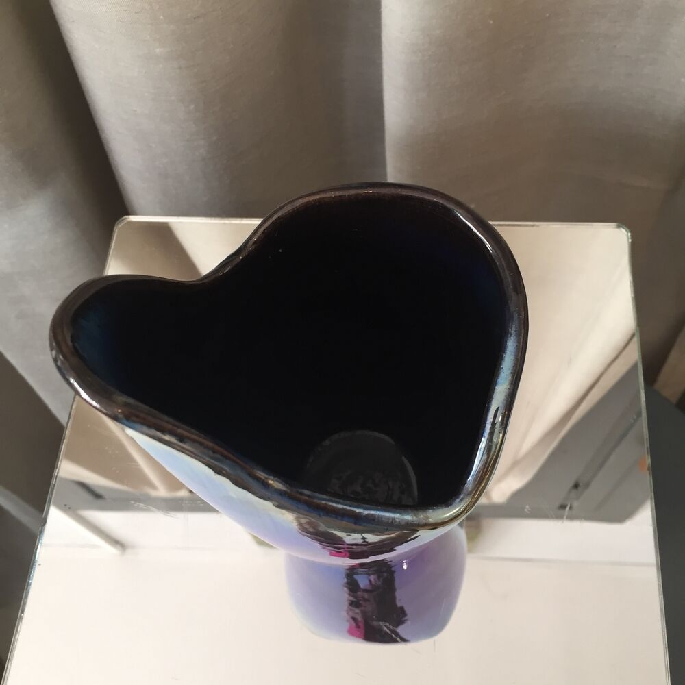 Vase in gres flame of rambervillers contemporary form