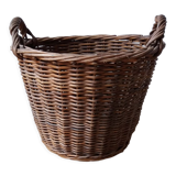 Antique wicker laundry basket