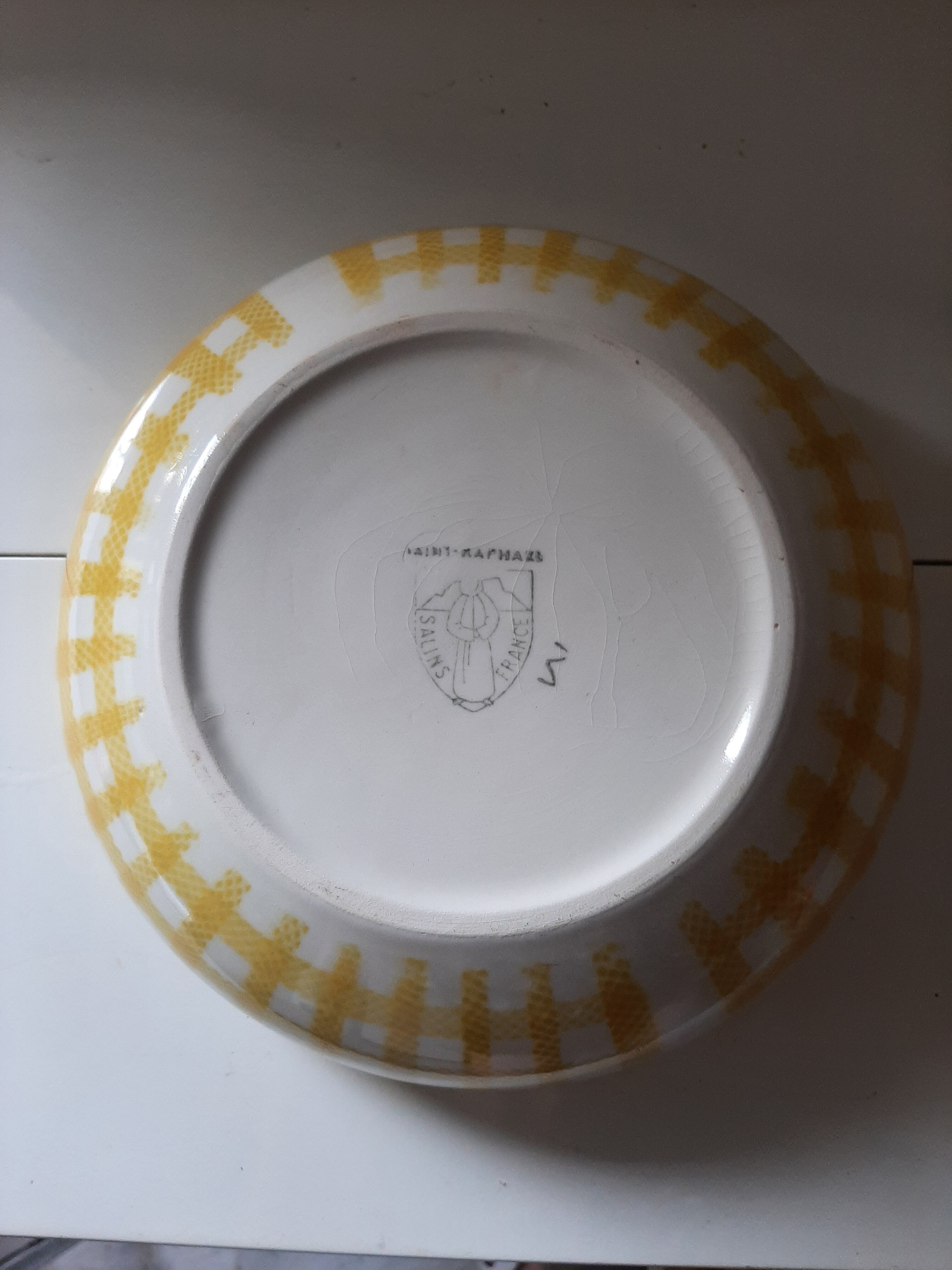 Service Faïencerie de Salins model 'Saint Raphael'