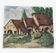 Naive painting of a farm in the Jura