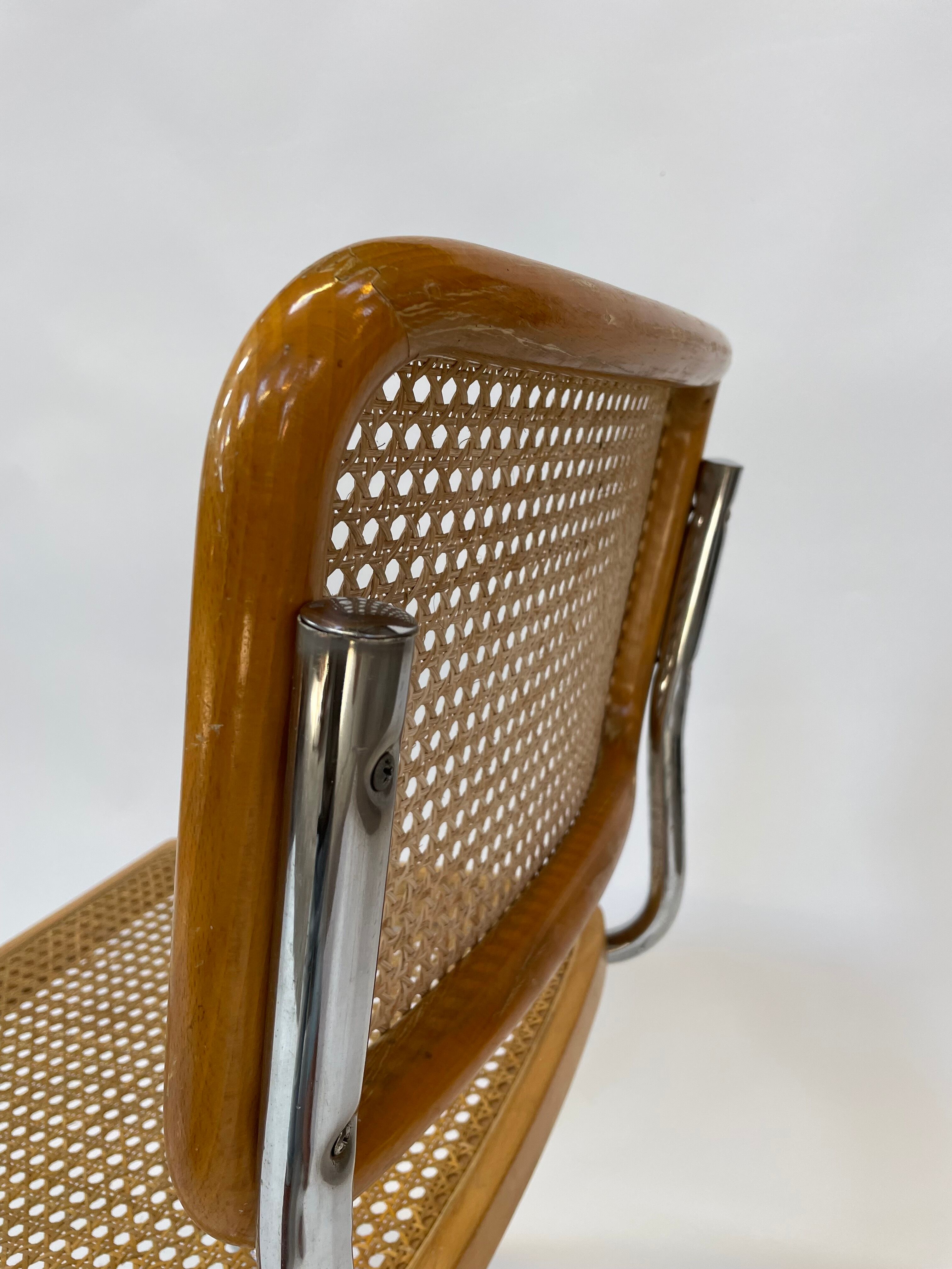 Cesca design chair b32 model in chrome