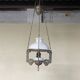 Antico lampadario, stile Liberty, con saliscendi