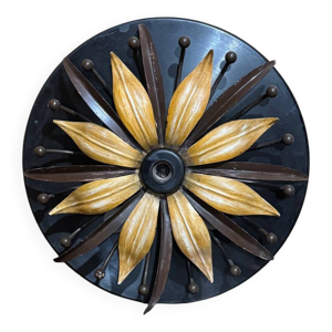 plafonnier floral metal