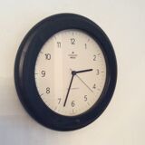 Vintage Junghans 80s black wooden clock