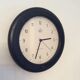 Vintage Junghans 80s black wooden clock
