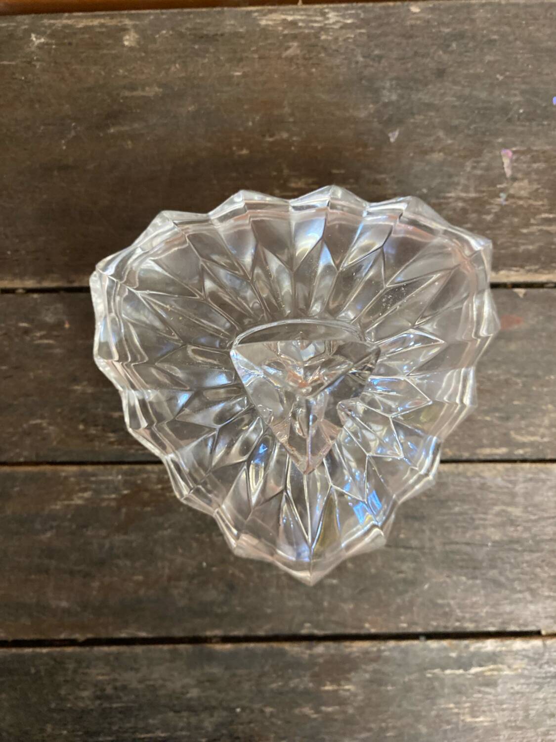 Vintage Crystal Bonbonnière Candy Dish #C872
