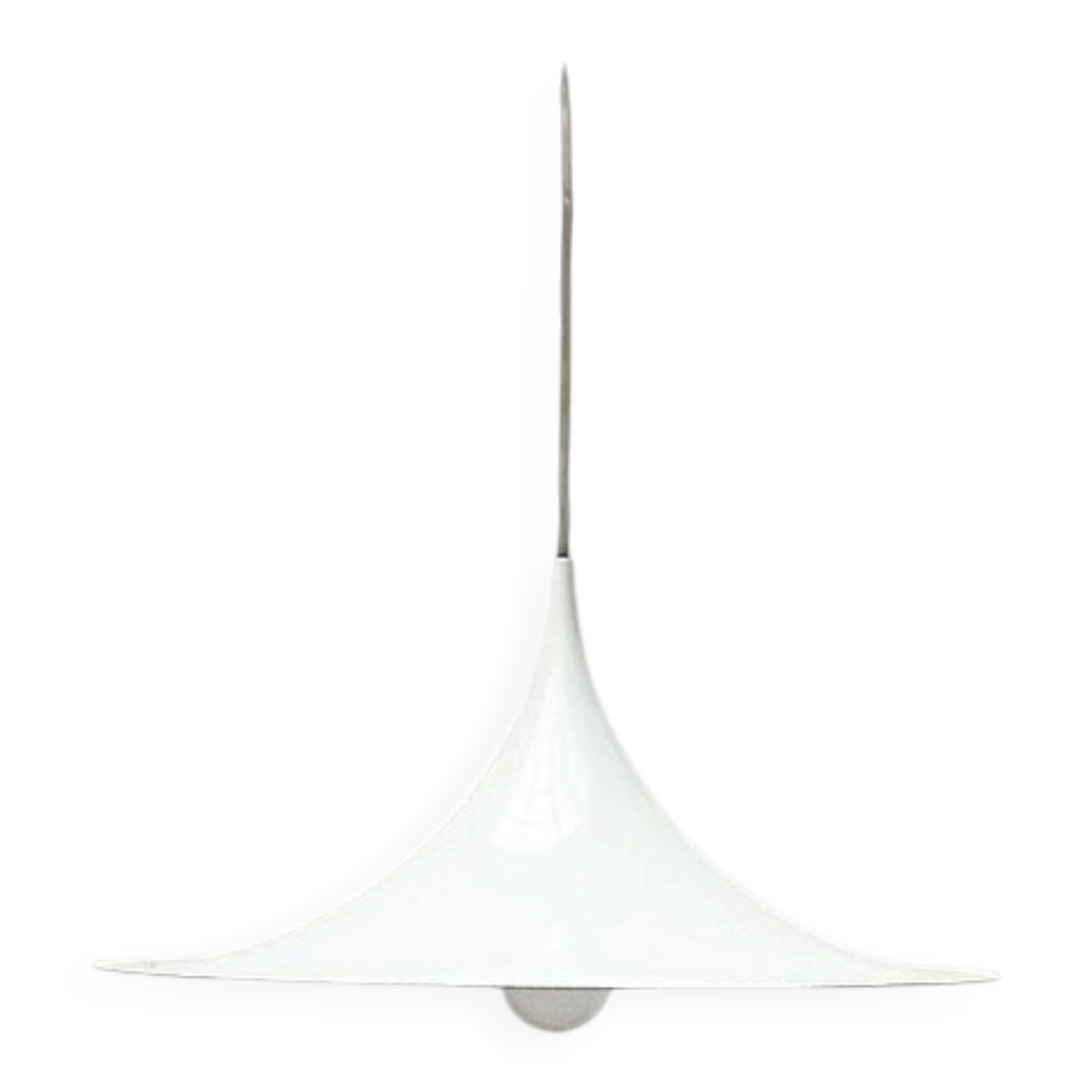 Semi-suspended space mid-century lamp by Bondrup & Thorup for Egoluce, Italy, 1970s.