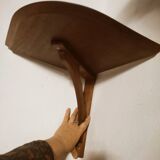 Wooden corner shelf