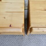 Pair of pine bedside tables from Les Arcs by Charlotte Perriand, 1960s-70s