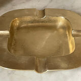 Cendrier carré en laiton vintage