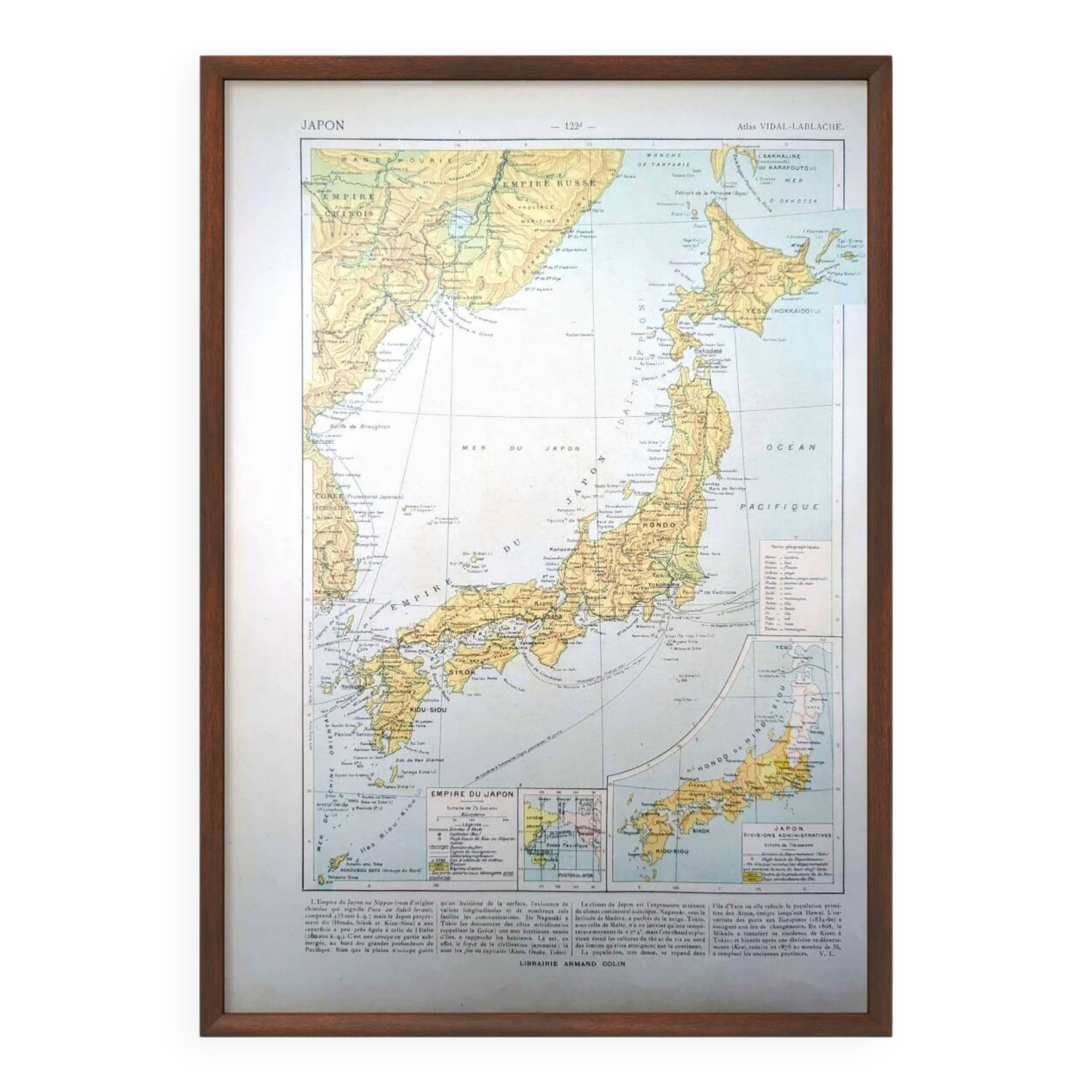 Imprimée en 1909, L'Empire du Japon