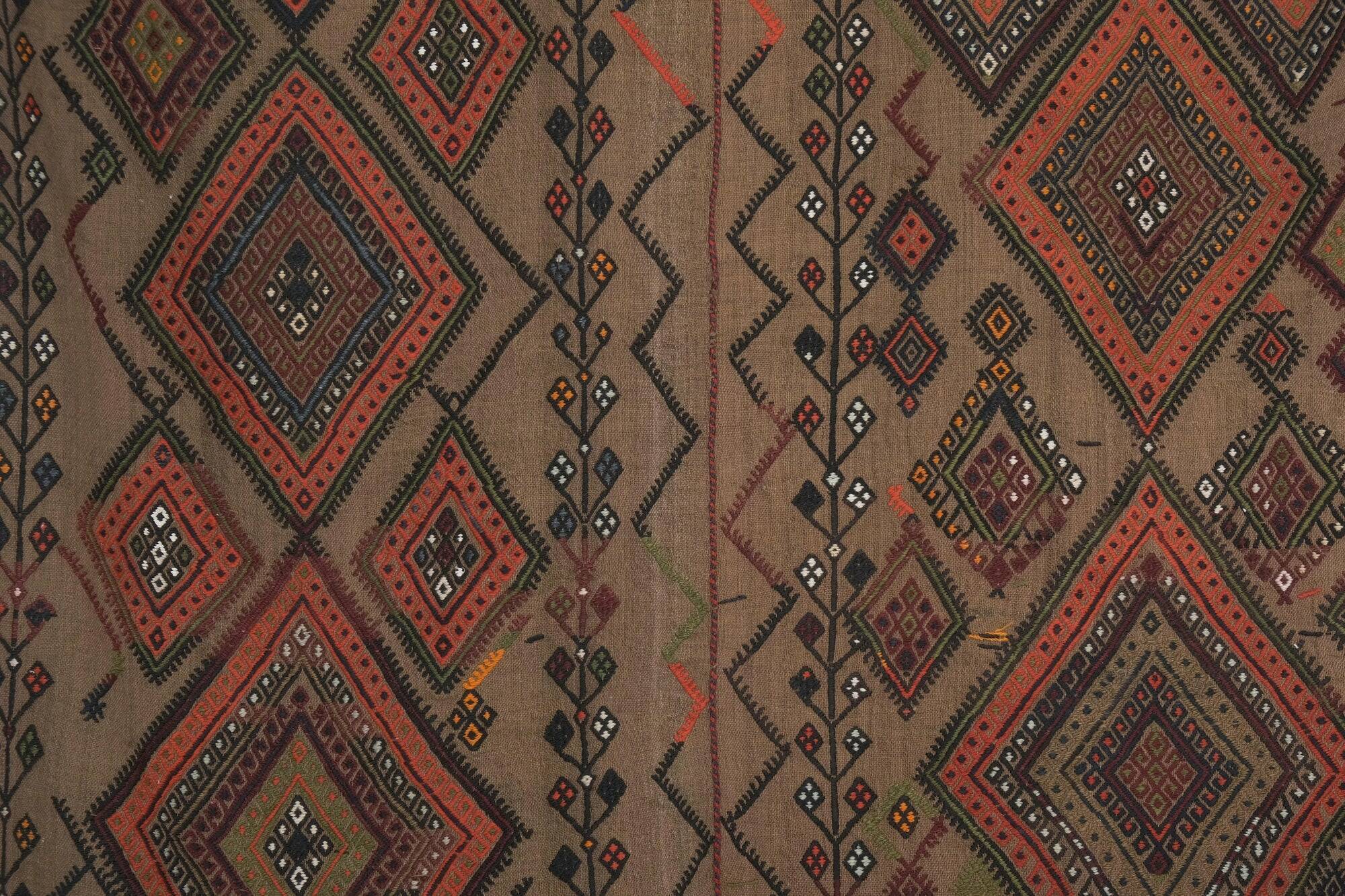 Vintage Turkish kilim handwoven 159x185 cm