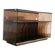 meuble hi-fi en plexiglas fumé, 1970