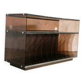 smoked plexiglass hi-fi furniture, 1970