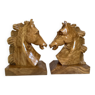 Paire de serre livres chevaux