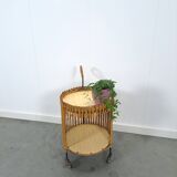 Bamboe trolley, bijzettafel