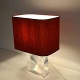 Romeo Rega lucite table lamp, 1970s