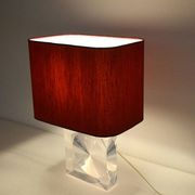 Romeo Rega lucite table lamp, 1970s