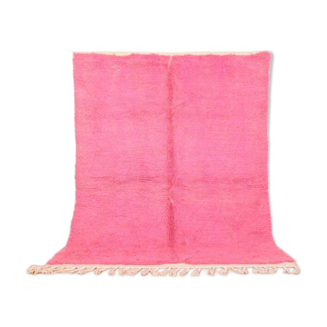 Grand tapis berbère en laine naturelle tissé main traditionnelle 2/3 m
