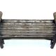 Brutalist wooden bench, sweden, 1970