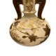 Flattened ball shaped vase circa 1900 G.d Et Cie in Limoges