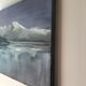 Painting on canvas snowy Northern landscape signed